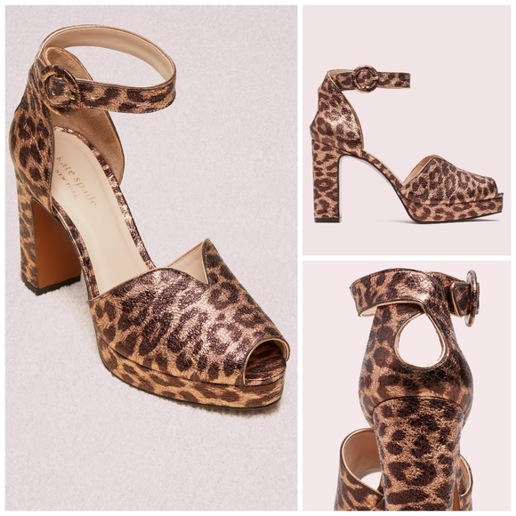 kate spade Shoes - Kate Spade Perry leopard print platform heels 7